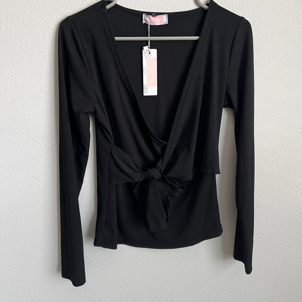 Lone Sleeve Wrap Shirt